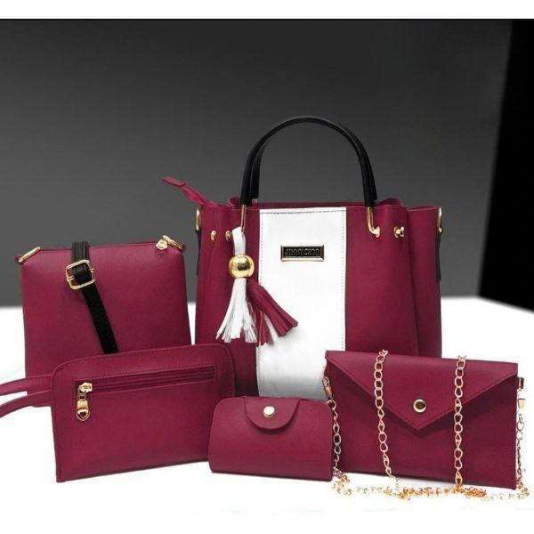 5 PIECE HANDBAG SET