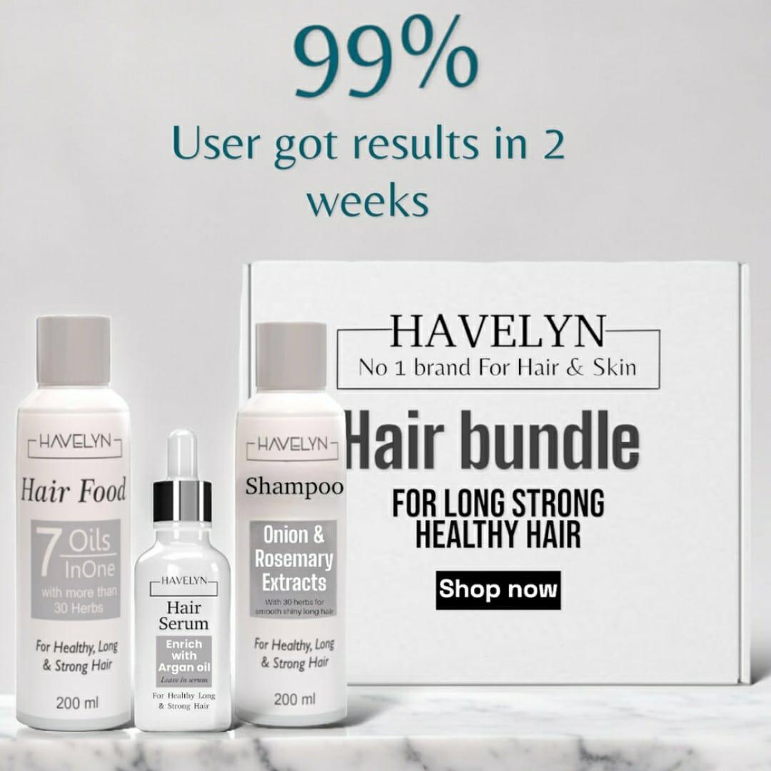 DEAL Havelyn Hair Food Oil, Shampo, Serum, Pack Of 3(Original)